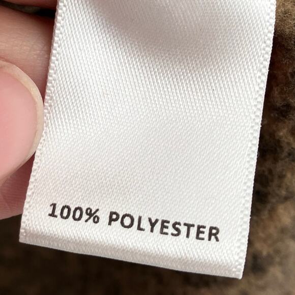 Solaris Brown Black Marbled Long Sleeve 3 Snap Pullover Pocket Sweatshirt Top - Picture 4 of 8